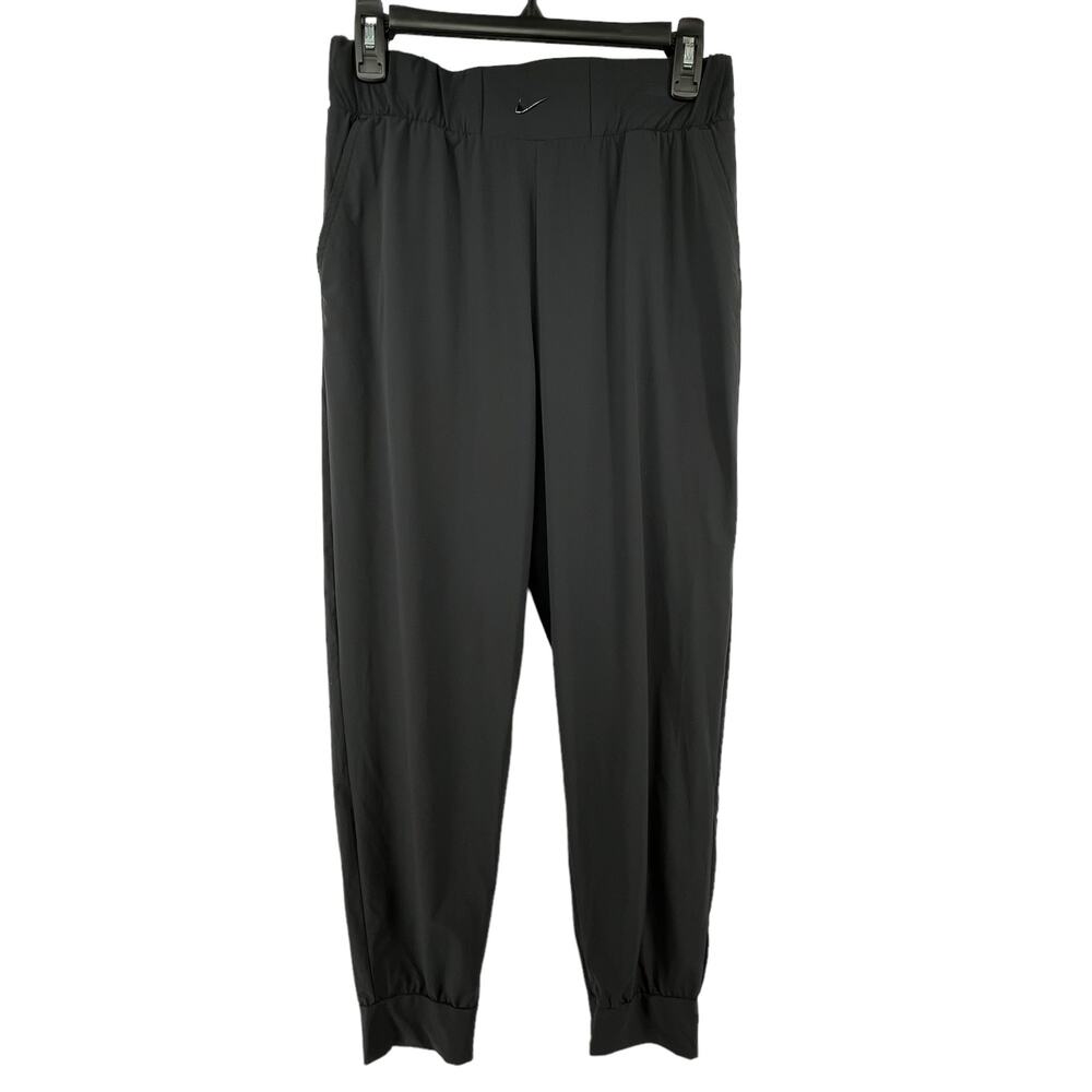 NIKE Pants Size Medium FLEX BLISS LUXE WOVEN TRAINING TROUSERS High Rise Black